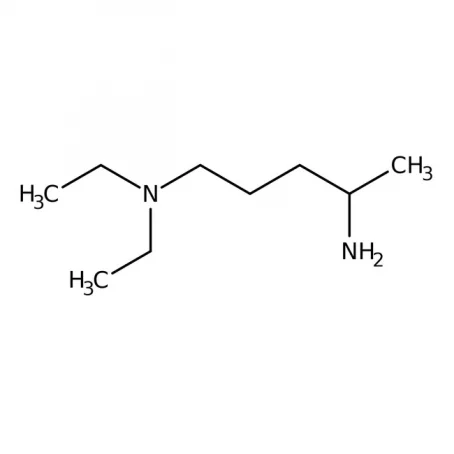 Chemical structure of N1N1-Diethyl-1,4-pentatediamine | 140-80-7
