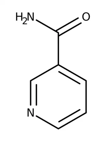 Chemical structure of Niacinamide | 98-92-0