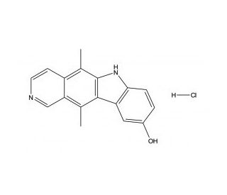 Chemical structure of 9-Hydroxyellipticine Hydrochloride | 52238-35-4