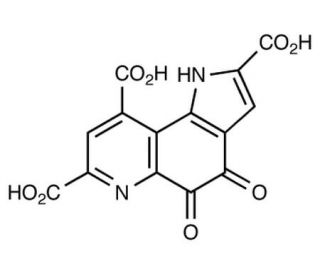 Chemical structure of Pyrroloquinoline quinone | 72909-34-3