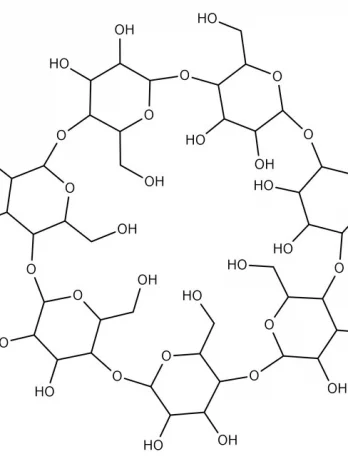 Chemical structure of β-Cyclodextrin | 7585-39-9