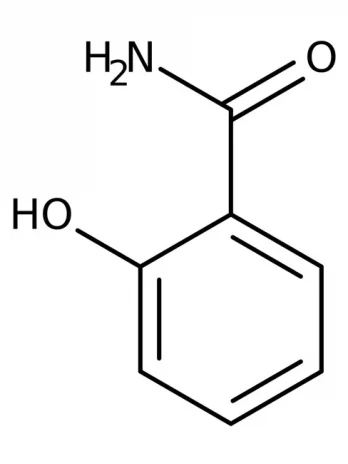 Chemical structure of Salicylamide (2-hydroxybenzamide) | 65-45-2