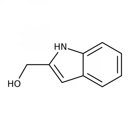 Chemical structure of 1 H-Indole-2-methanol | 24621-70-3