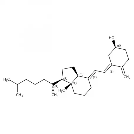 Chemical structure of Vitamin D3 500,000 Beadlets | 67-97-0