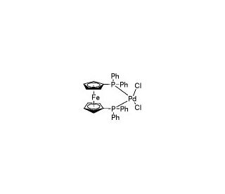 Chemical structure of 1,1‘-Bis(diphenylphosphino)ferrocene-palladium(II) dichloride | 72287-26-4