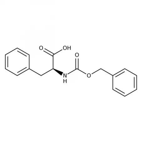 Chemical structure of Z-Phe-OH (syn: Z-phenylanaline) | 1161-13-3