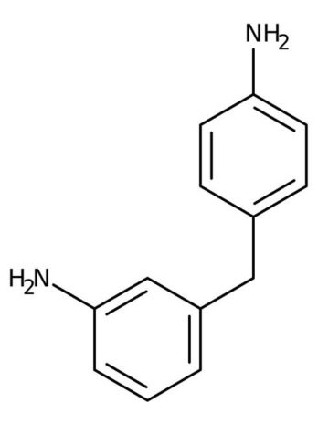 Chemical structure of 3,4’-Diaminodiphenylmethane | 19430-83-2