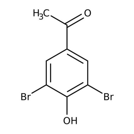 Chemical structure of 3’,5’-Dibromo-4’-hydroxyacetophenone | 2887-72-1