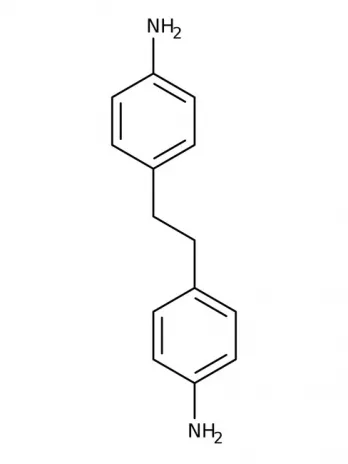 Chemical structure of 4,4’-Ethylenedianiline | 621-95-4