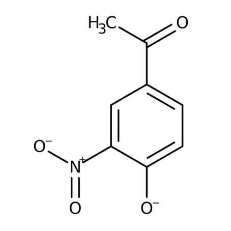 Chemical structure of 4’Hydroxy-3’-nitroacetophenone | 6322-56-1