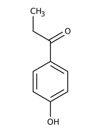Chemical structure of 4’-Hydroxy propiophenone | 70-70-2