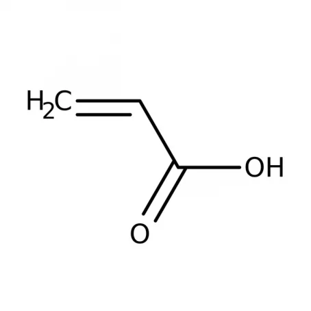 Chemical structure of Acrylic Acid | 79-10-7