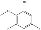 Chemical structure of 2-Bromo-4,6-difluoroanisole | 202865-59-6