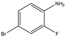 Chemical Structure of 4-Bromo-2-fluoroaniline | 367-24-8