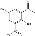 Chemical Structure of 5-Bromo-2-hydroxy-3-nitroacetophenone | 70978-54-0