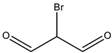 Chemical structure of Bromomalonaldehyde | 2065-75-0