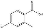 Chemical Structure of 4-Bromo-2-methylbenzoic Acid | 68837-59-2