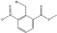 Chemical structure of 2-Bromomethyl-3-nitrobenzoic acid methyl ester | 98475-07-1