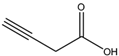 Chemical structure of 3-butynoic acid | 2345-51-9