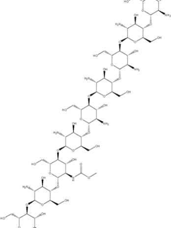 Chemical Structure of Chitosan | 9012-76-4