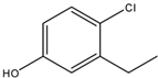 chemical structure of 4-Chloro-3-ethylphenol | 14143-32-9