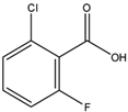 chemical structure of 2-Chloro-6-fluorobenzoic Acid | 434-75-3