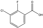 chemical structure of 3-Chloro-2-fluorobenzoic Acid | 161957-55-7