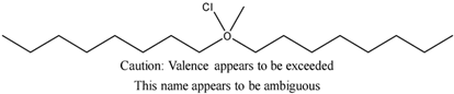 Chemical structure of Chloro methyl octylether | 24566-90-3
