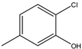 chemical structure of 2-Chloro-5-methylphenol | 615-74-7