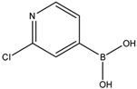 chemical structure of 2-Chloropyridine, 4-Boronic Acid | 458532-96-2