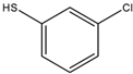 chemical structure of 3-Chlorothiophenol | 2037-31-2
