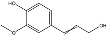 Chemical structure of Coniferyl alcohol | 458-35-5