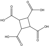 Chemical structure of 1,2,3,4-Cyclobutanetetracarboxylic Acid | 53159-92-5