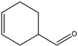 Chemical structure of 3-Cyclohexene-1-carboxaldehyde | 100-50-5
