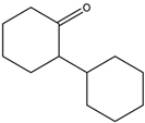 Chemical structure of 2-Cyclohexylcyclohexanone | 90-42-6