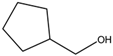 Chemical structure of Cyclopentanemethanol | 3637-61-4
