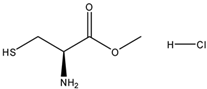 Chemical structure of L-Cysteine Methyl Ester Hydrochloride | 18598-63-5