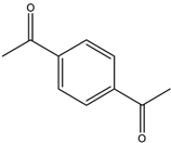 Chemical structure of 1,4-Diacetylbenzene | 1009-61-6