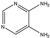 Chemical structure of 4,5-Diaminopyrimidine | 13754-19-3