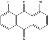 Chemical structure of 1,8-Dichloroanthraquinone | 82-43-9