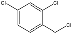 Chemical structure of 2,4-Dichlorobenzyl chloride | 94-99-5
