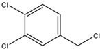 Chemical structure of 3,4-Dichlorobenzyl chloride | 102-47-6