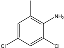 Chemical structure of 2,4-Dichloro-6-methylaniline | 30273-00-8