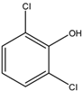 Chemical structure of 2,6-Dichlorophenol | 87-65-0