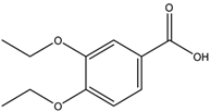 Chemical structure of 3,4-Diethoxybenzoic Acid | 5409-31-4