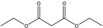 Chemical structure of Diethyl malonate | 105-53-3
