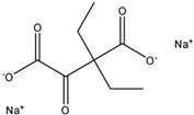 Chemical structure of Diethyloxalacetate, sodium salt | 40876-98-0