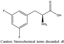 Chemical structure of DL-3,5-Difluorophenylalanine | 32133-37-2