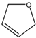 Chemical structure of 2,5-Dihydrofuran | 1708-29-8