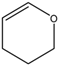 Chemical structure of 3,4-Dihydro-2H-pyran | 110-87-2